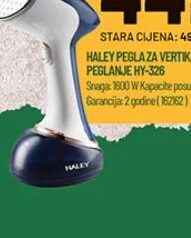 Haley pegla za vertikalno peglanje HY-326, Zeka Baucentar