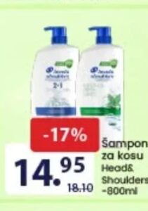 Head & Shoulders šampon za kosu 800ml, FIS
