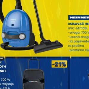 HEINNER Usisivač HVC-M700BL, FIS