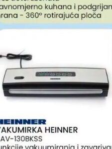 Heinner vakumirka HAV-130BKSS, FIS