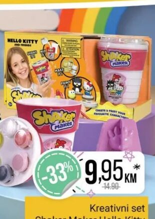 Hello Kitty Kreativni set Shaker Maker Hello Kitty