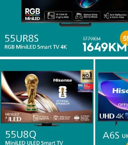 Hisense 55U8Q MiniLED ULED Smart TV 55"