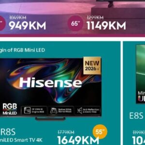Hisense 55UR8S RGB MiniLED Smart TV 4K 55", Domod