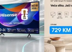 Hisense UHD LED Smart TV 43A6S 43 inča