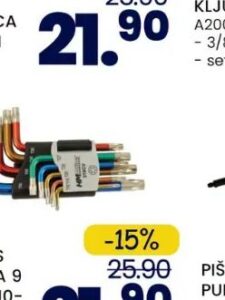 HM Müllner set inbus ključeva 9 kom TXB10-TXB50 319CV 9 kom, FIS