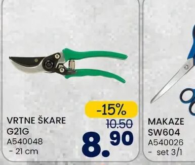 HM Müllner Vrtne škare G21G 21 cm