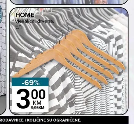 Home vješalica drvena 5/1