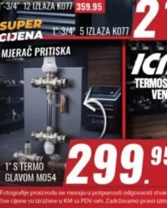 ICMA mjerač pritiska M054 1", Penny