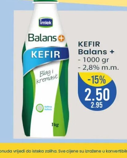 Imlek Balans+ Kefir 2,8% m.m. 1000 gr