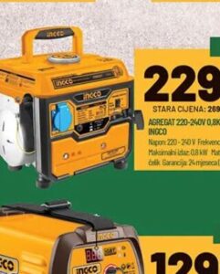 INGCO AGREGAT 220-240V 0,8KW GE8002, Zeka Baucentar