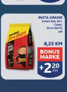 Insta Grand instant kafa pak, Konzum i Mercator