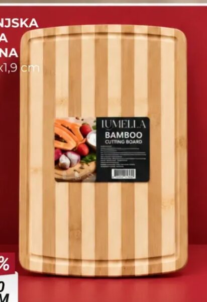 Iumella Bamboo daska drvena 40x28x1,9 cm