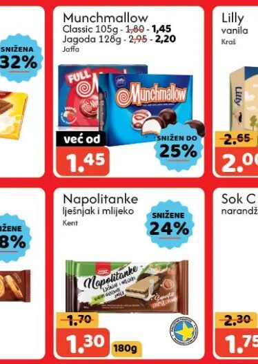 Jaffa Munchmallow Classic, Jagoda 105-128 g