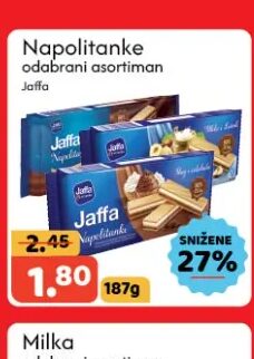 Jaffa Napolitanke odabrani asortiman 187 g