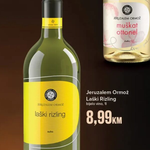 Jeruzalem Ormož Laški Rizling 1 l