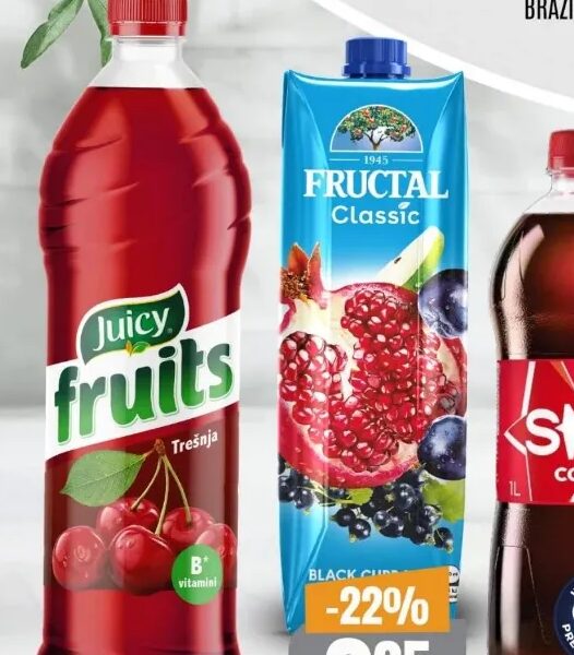 Juicy Fruits sok trešnja 1,5 l