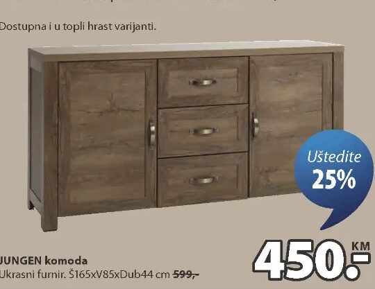 JUNGEN komoda 165x85x44 cm