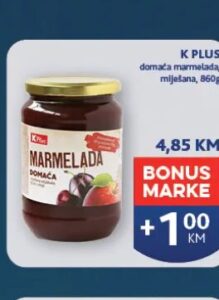K Plus domaća marmelada 860 g, Konzum i Mercator