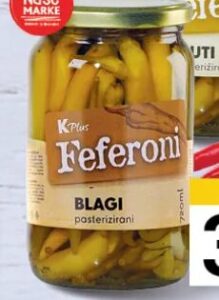 K PLUS Feferoni blagi 720ml, Konzum i Mercator