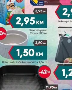 Kalup za kolače keramički 8 x 4,5 cm, Mega diskont