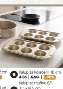 Kalup za mafine 6/1, Bingo