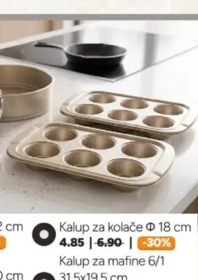 Kalup za mafine 6/1