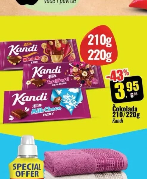 Kandi Čokolada 210/220g