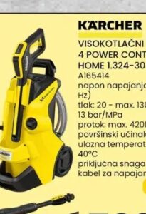 Kärcher Visokotlačni perač K 4 Power Control Flex Home 1.324-303.0, FIS