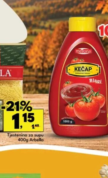 Kečap Mellona blagi 1000g