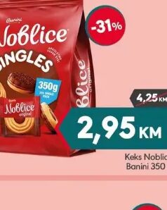 Keks Noblice Banini 350 g, Mega diskont
