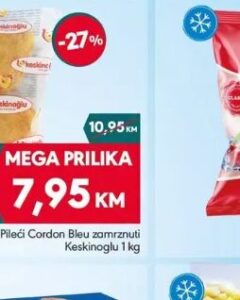 Keskinoglu Pileći Cordon Bleu 1 kg, Mega diskont
