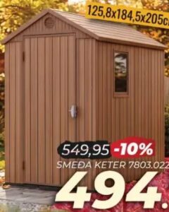 Keter 7803.022 125,8x184,5x205cm, Penny