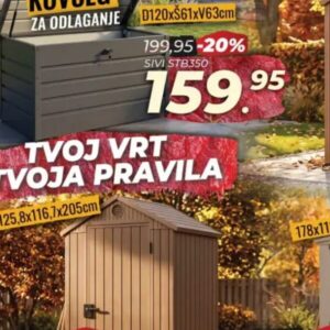 Kevlar kovčeg za odlaganje Sivi STB350 D120xŠ61xV63cm, Penny