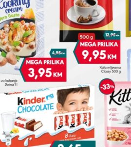 Kinder Chocolate 100 g, Mega diskont