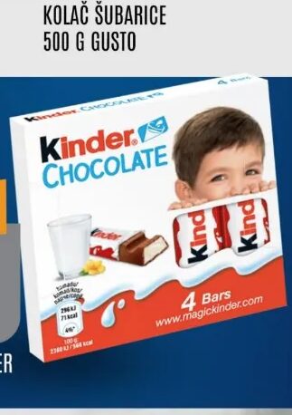 Kinder čokolada 50 g