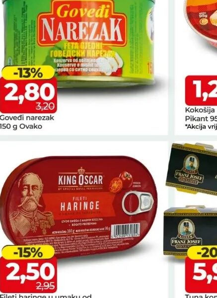 King Oscar fileti haringe 160 g