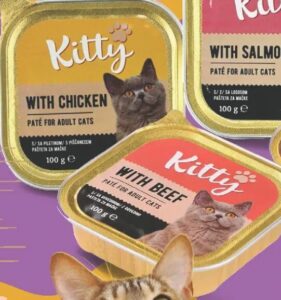Kitty hrana za mačke 100 g, Konzum i Mercator