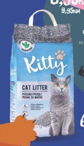 Kitty pijesak za mačke 10 kg, Konzum i Mercator