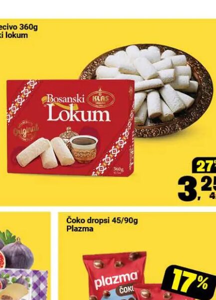 Klas čajno pecivo bosanski lokum 360 g