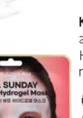KOCOSTAR a.m. Sunday Happy Hydrogel maska za lice 1 kom, dm