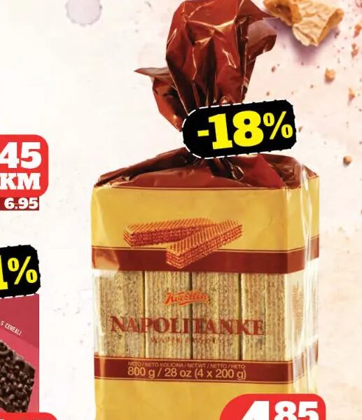 Koestlin Napolitanke 800 g
