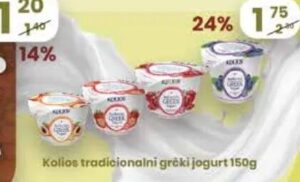 Kolios tradicionalni grčki jogurt 150 g, Hass