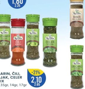 Kolmix Ružmarin, čili, bosiljak, celer 28gr, 35gr, 14gr, 17gr, FIS