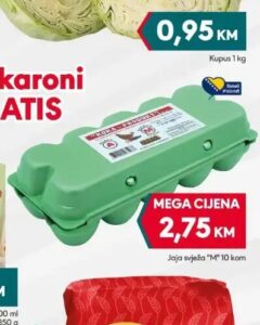 Kora-Produkt jaja svježa M 10 kom, Mega diskont