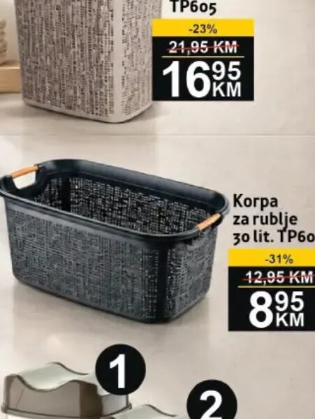 Korpa za rublje TP606 30 l