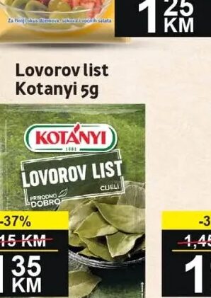 Kotanyi Lovorov list 5 g