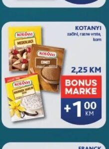 Kotanyi začini, Konzum i Mercator