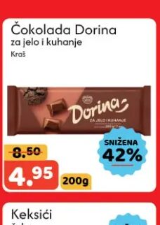 Kraš Krav Kras čokolada za jelo i kuhanje 200 g