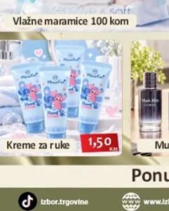 Kreme za ruke, Izbor trgovina