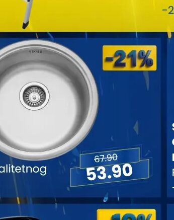 Kromevije Ugradbeno korito za sudoper EC-146 051 cm